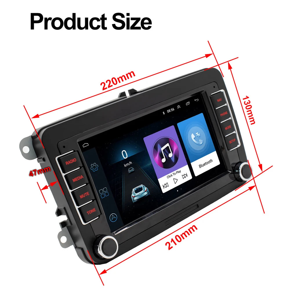 Autoscreens 6.5" Multimedia Car Radio for Volkswagen Polo/Golf 5 6 and Skoda Octavia