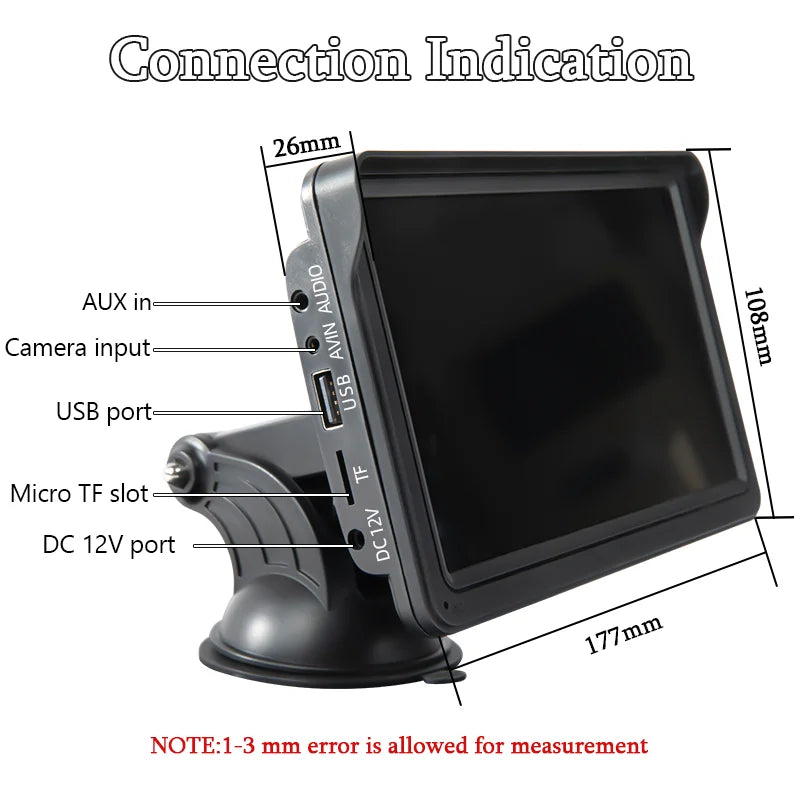 AutoScreens 7" Universal Multimedia Car Radio